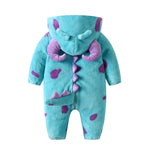 Hooded Fleece Baby Jumpsuit