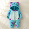 Hooded Fleece Baby Jumpsuit